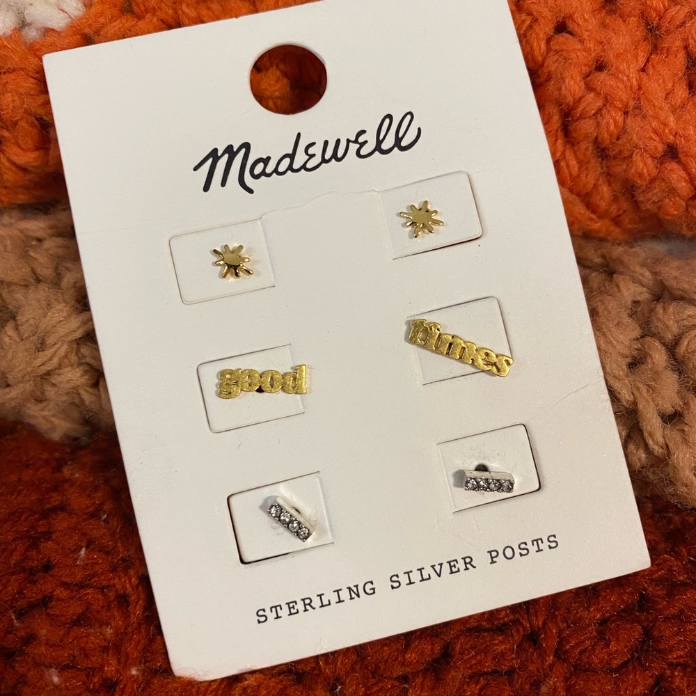 Madewell earrings - atomic stars - good times
